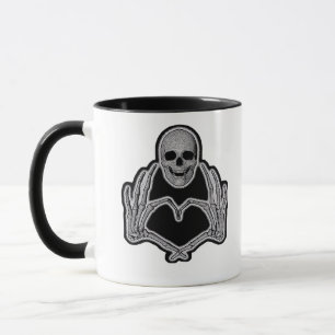 Skeleton Heart Hands Classic Tasse