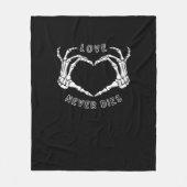 Skeleton Heart Hands Funny & Classic Fleecedecke (Vorderseite)