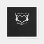 Skeleton Heart Hands Funny & Classic Serviette (Vorderseite)