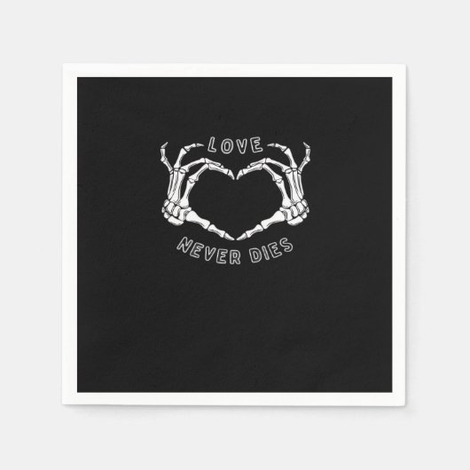 Skeleton Heart Hands Funny & Classic Serviette (Vorderseite)