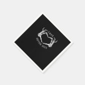 Skeleton Heart Hands Funny & Classic Serviette (Ecke)