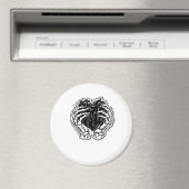 Skeleton Heart Hands Funny Magnet (In Situ (Geschirrspüler))