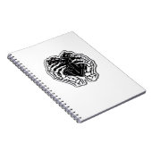 Skeleton Heart Hands Funny Notizblock (Rechte Seite)