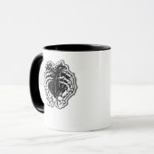 Skeleton Heart Hands Funny Tasse (Vorderseite Links)
