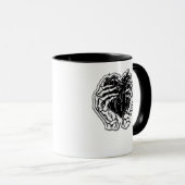 Skeleton Heart Hands Funny Tasse (VorderseiteRechts)