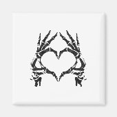 Skeleton Heart Hands - Halloween - Skeleton Hands Magnet (Vorne)