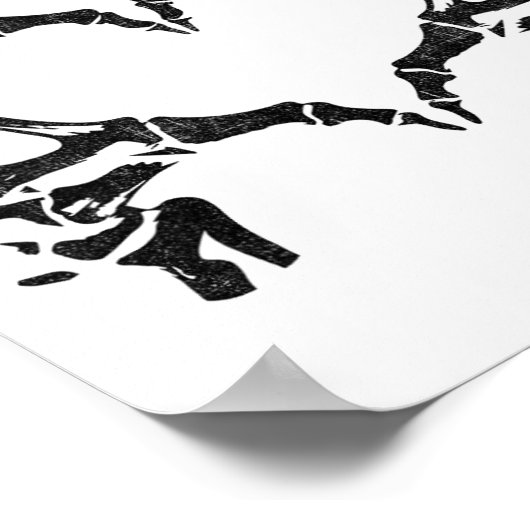 Skeleton Heart Hands - Halloween - Skeleton Hands Poster (Ecke)