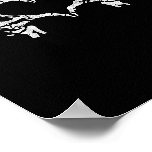 Skeleton Heart Hands - Halloween - Skeleton Hands Poster (Ecke)