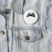 Skeleton Heart Hands - Klassisch Button (Beispiel)