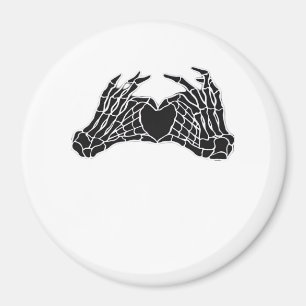 Skeleton Heart Hands - Klassisch Magnet