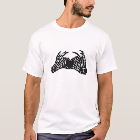 Skeleton Heart Hands - Klassisch T-Shirt (Vorderseite)