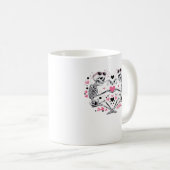 Skeleton Heart Hands Klassische Viren Kaffeetasse (VorderseiteRechts)