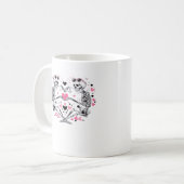 Skeleton Heart Hands Klassische Viren Kaffeetasse (Vorderseite Links)