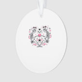 Skeleton Heart Hands Klassische Viren Ornament (Vorderseite)