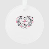 Skeleton Heart Hands Klassische Viren Ornament (Vorderseite)