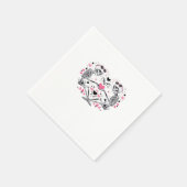 Skeleton Heart Hands Klassische Viren Serviette (Ecke)