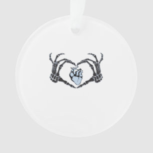 Skeleton Heart Hands Klassisches Design zu Hallowe Ornament