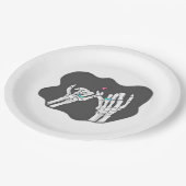 Skeleton Heart Hands Promise Pappteller (Schrägansicht)