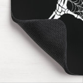 Skeleton Heart Hands Spiderweb Halloween Spooky Lo Mousepad (Ecke)