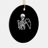 Skeleton Heart Hands unterzeichnen Halloween Kostü Keramik Ornament (Rechts)