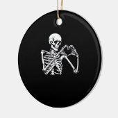 Skeleton Heart Hands unterzeichnen Halloween Kostü Keramik Ornament (Links)