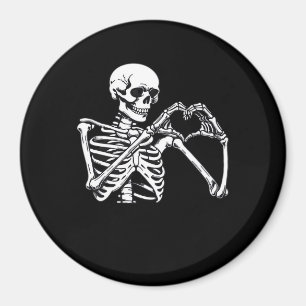Skeleton Heart Hands unterzeichnen Halloween Kostü Magnet