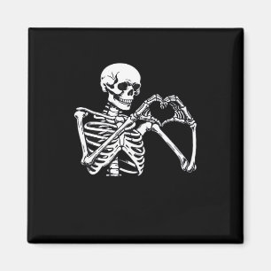 Skeleton Heart Hands unterzeichnen Halloween Kostü Magnet