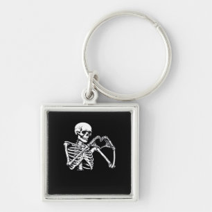 Skeleton Heart Hands unterzeichnen Halloween Kostü Schlüsselanhänger