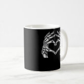 Skeleton Heart Hands Zeichnen Halloween Kostüm Bas Kaffeetasse (VorderseiteRechts)