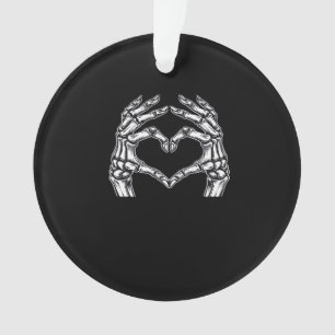 Skeleton Heart Hands Zeichnen Halloween Kostüm Bas Ornament