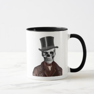 Skeleton Herr und Zylinder Tasse