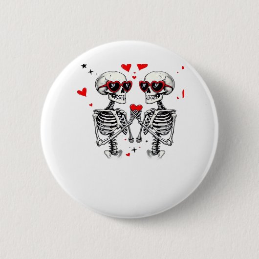 Skeleton Herz Hände für Trends Button (Vorderseite)