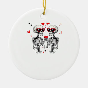 Skeleton Herz Hände für Trends Keramik Ornament