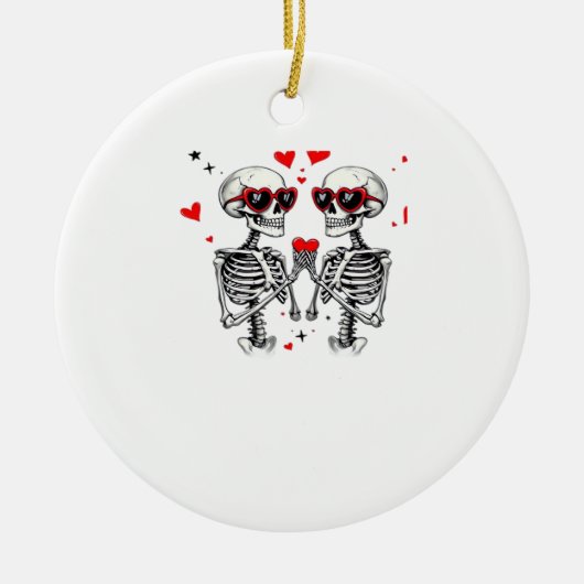 Skeleton Herz Hände für Trends Keramik Ornament (Vorne)