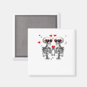 Skeleton Herz Hände für Trends Magnet (Vorderseite/Rückseite)