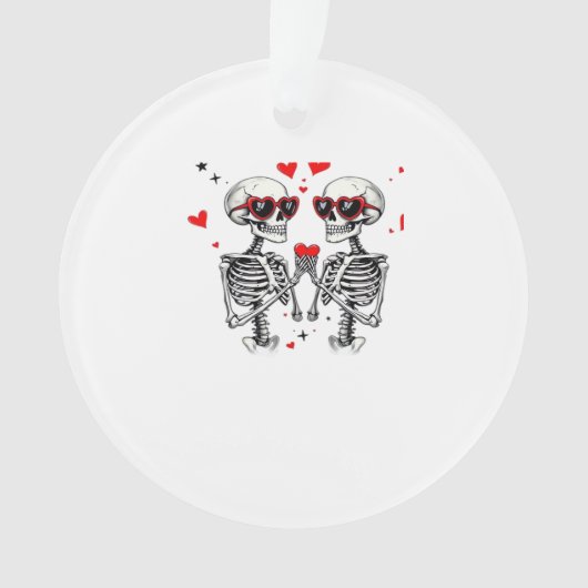 Skeleton Herz Hände für Trends Ornament (Vorderseite)