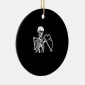 Skeleton Herz Hände unterzeichnen Halloween Kostüm Keramik Ornament (Rechts)