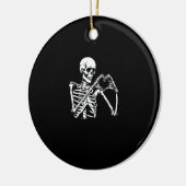 Skeleton Herz Hände unterzeichnen Halloween Kostüm Keramik Ornament (Links)