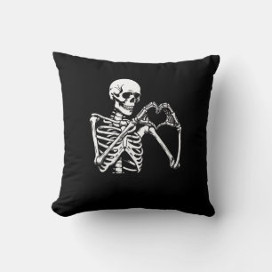 Skeleton Herz Hände unterzeichnen Halloween Kostüm Kissen