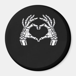 Skeleton Herz Hände unterzeichnen Halloween-Kostüm Magnet