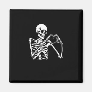 Skeleton Herz Hände unterzeichnen Halloween Kostüm Magnet
