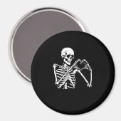 Skeleton Herz Hände unterzeichnen Halloween Kostüm Magnet (Vorderseite/Rückseite)