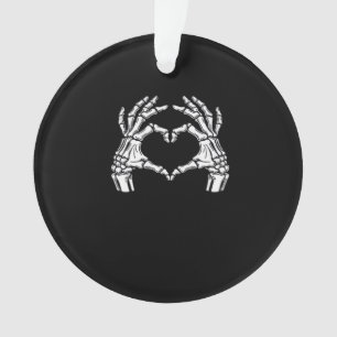 Skeleton Herz Hände unterzeichnen Halloween-Kostüm Ornament