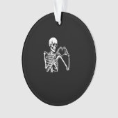 Skeleton Herz Hände unterzeichnen Halloween Kostüm Ornament (Vorderseite)