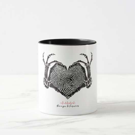 Skeleton Herzerkrankung Tasse (Zentrum)