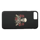 Skeleton Herzhandschuhe mit Rote Rosen - Romantisc Case-Mate iPhone Hülle (Rückseite (Horizontal))