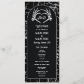 Skeleton Herzklopfen Halloween Begrüßungsfeier Programm (Vorderseite)