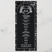 Skeleton Herzklopfen Halloween Begrüßungsfeier Programm (Rückseite)