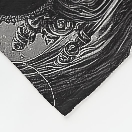 Skeleton Hexch Pumpkin Fleecedecke (Ecke)