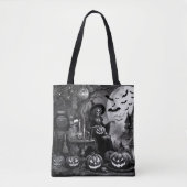 Skeleton Hexch Pumpkin Tasche (Vorderseite)